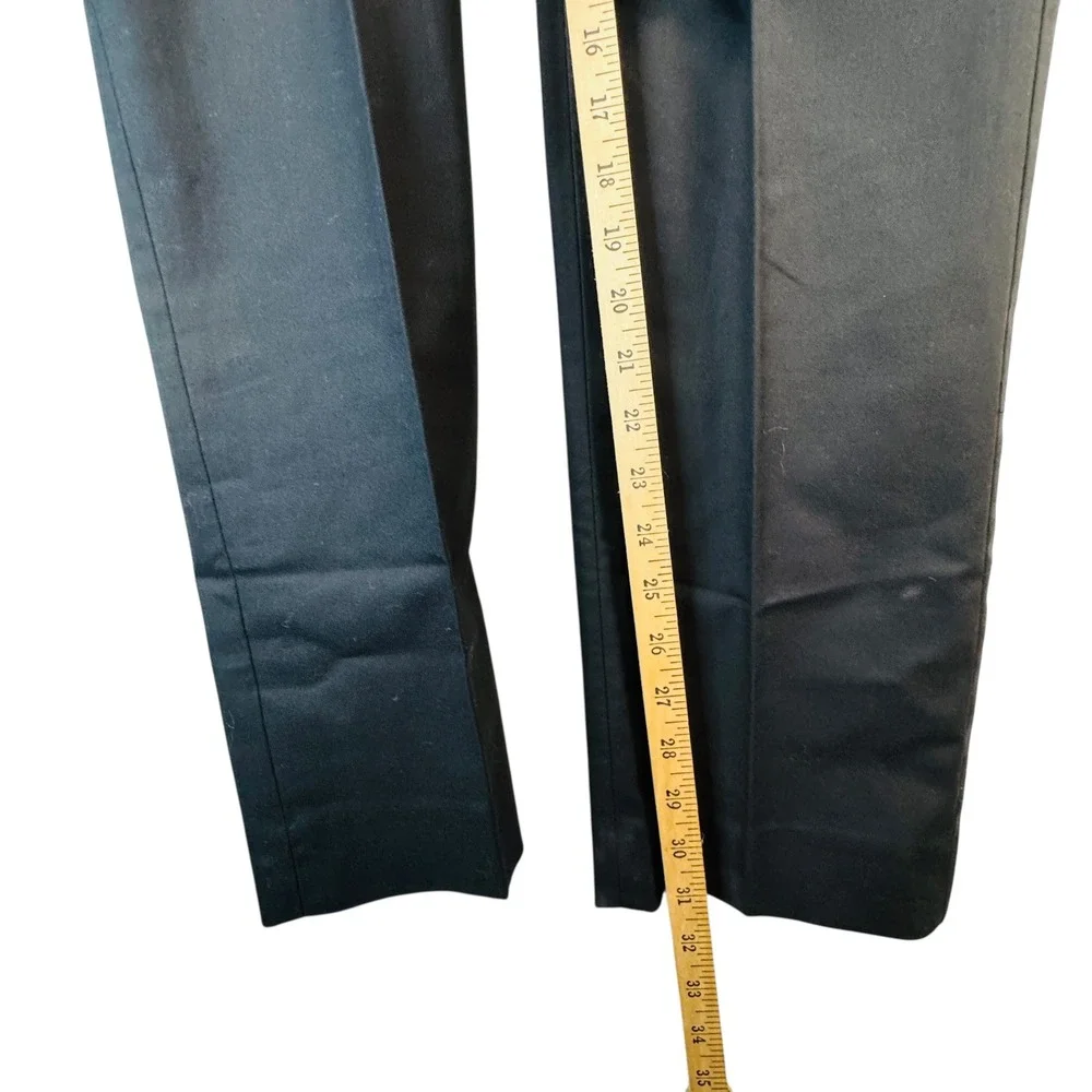 Banana Republic Slim-Fit Stretch Dress Pants 36x32 Black Flat Front NWT Classic‎